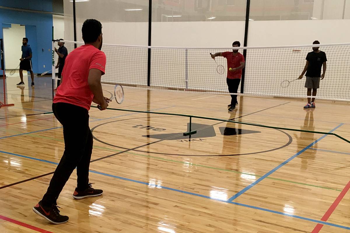 Competitive badminton players